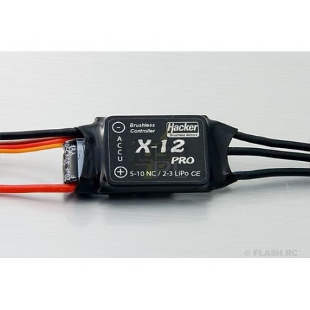 Brushless - 12A Hacker Controller - X-12-Pro with BEC - FLASH RC