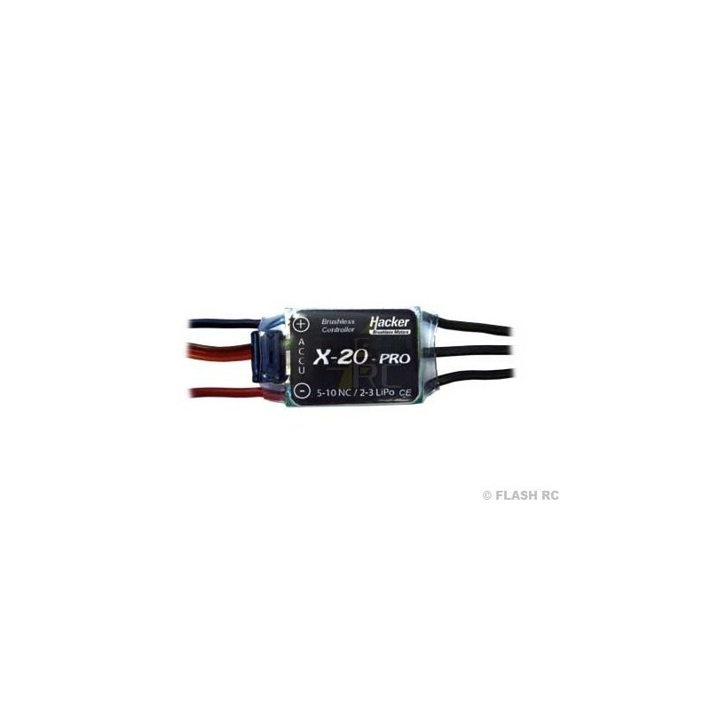 Brushless - Controleur Hacker 20A - X-20-Pro avec BEC - FLASH RC
