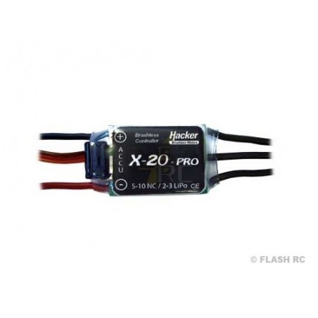 Brushless - Controller Hacker 20A - X-20-Pro mit BEC - FLASH RC