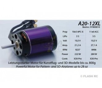 Outrunner - Motor sin escobillas Hacker A20-12XL EVO - FLASH RC 2