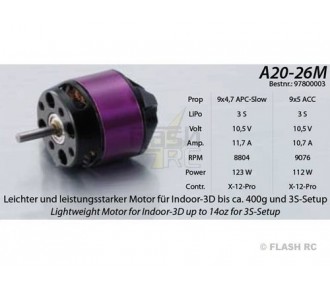 Outrunner - Moteur Brushless Hacker A20-26M EVO - FLASH RC 2