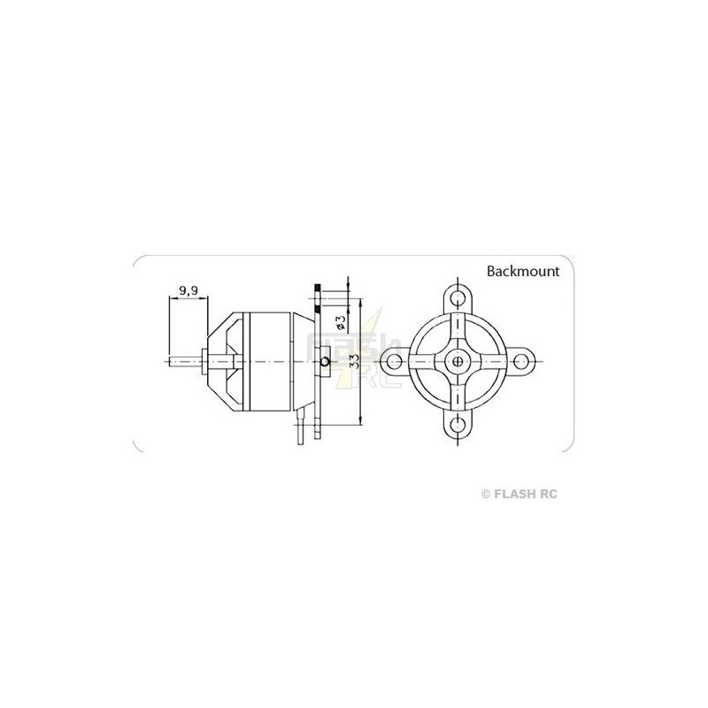 Outrunner - Brushless-Motor Hacker A20-26M EVO - FLASH RC