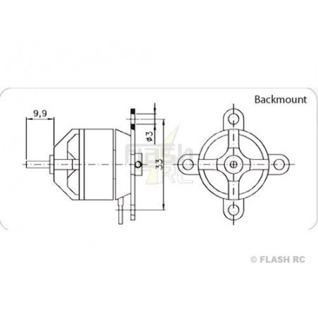 Outrunner - Brushless-Motor Hacker A20-26M EVO - FLASH RC