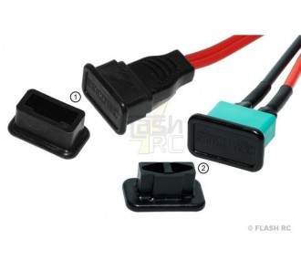 Safety clips for extension cords and plugs - Protective cap for MPX female plug (5 pcs) - FLASH RC