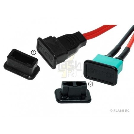 Safety clips for extension cords and plugs - Protective cap for MPX female plug (5 pcs) - FLASH RC