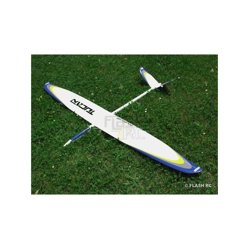 RC Gliders - Tucan all fiber approx.2.00m white & blue RCRCM - FLASH RC