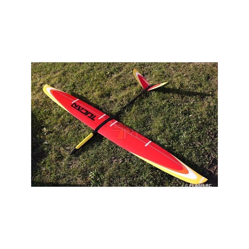 Planeurs RC - Tucan tout fibre env.2.00m rouge & jaune RCRCM - FLASH RC