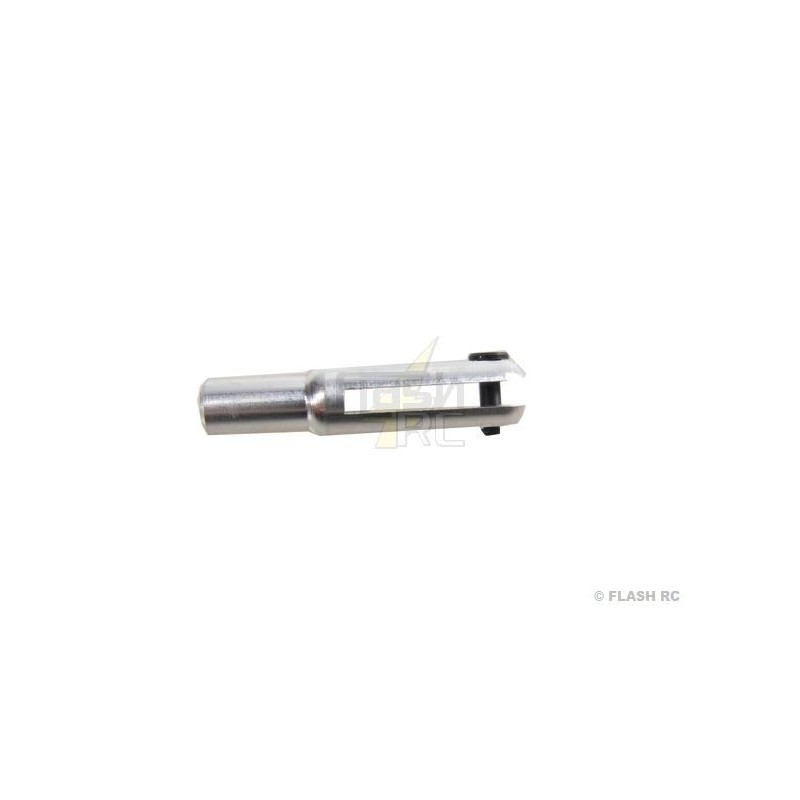 Metallo dritto - 2157 - Forcella in alluminio Dia.3mm L:23mm asse:1.6mm (6 pz) Mp Jet - FLASH RC