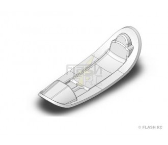 Kabinenhaube für Bausätze für Segelflugzeuge/Motorsegler - SOLIUS: Elapor Kabinenhaubenrahmen - FLASH RC