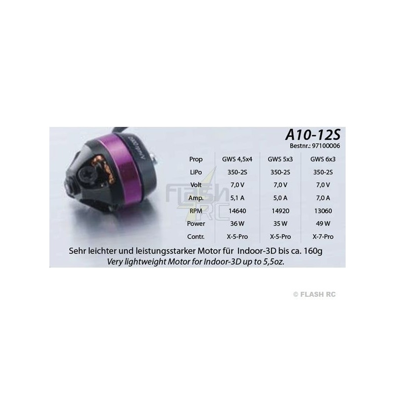 Interior - Motor Brushless Hacker A10-12S - FLASH RC
