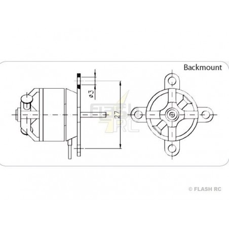 Indoor - Moteur Brushless Hacker A10-15S - FLASH RC