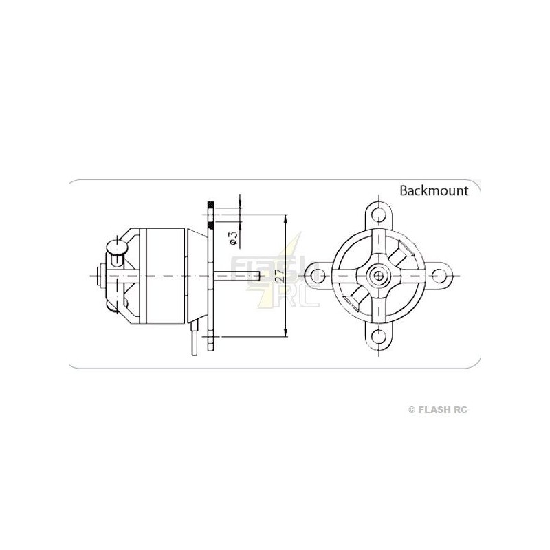 Outrunner - Moteur Brushless Hacker A10-9L - FLASH RC