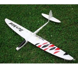 Motoplaneurs RC - E-Sunbird tout fibre env.1.50m blanc & rouge RCRCM - FLASH RC