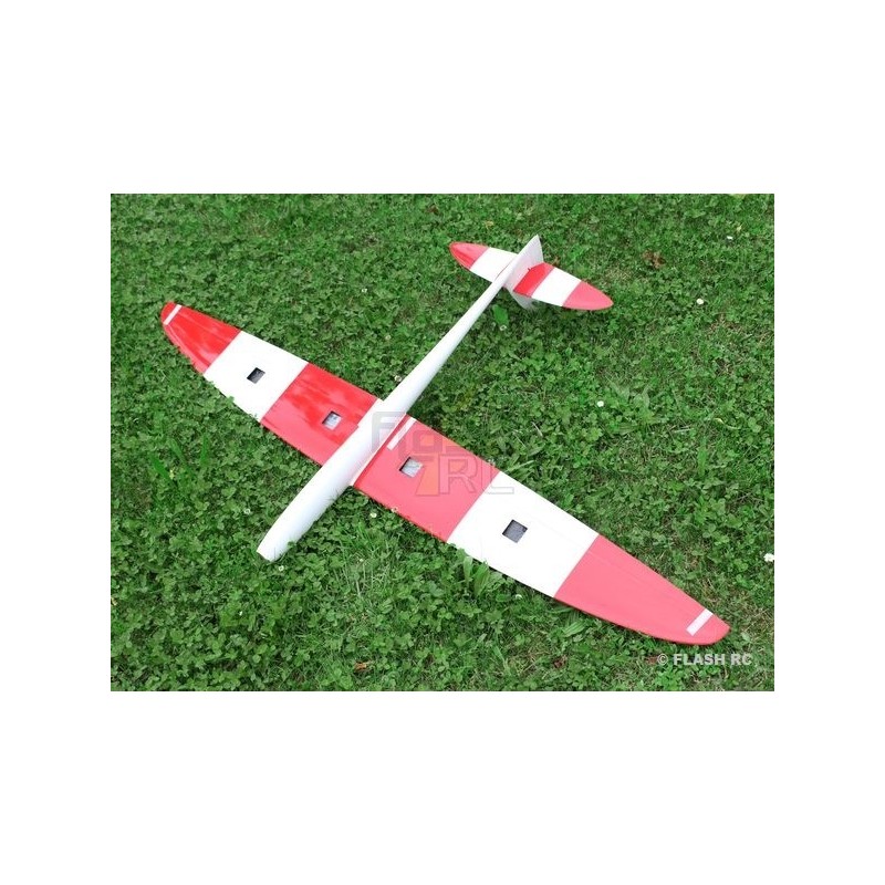 Motoplaneurs RC - E-Sunbird tout fibre env.1.50m blanc & rouge RCRCM - FLASH RC