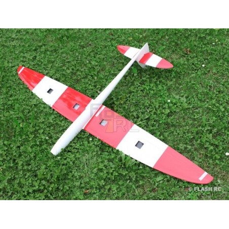 Motoplaneurs RC - E-Sunbird tout fibre env.1.50m blanc & rouge RCRCM - FLASH RC