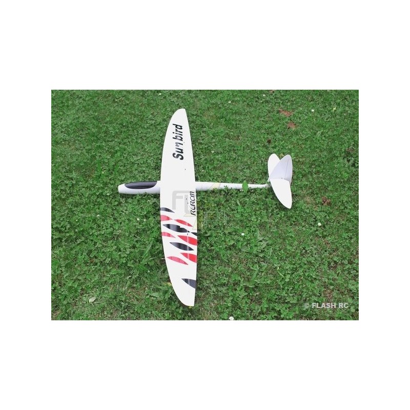 Motoplaneurs RC - E-Sunbird tout fibre env.1.50m blanc & rouge RCRCM - FLASH RC