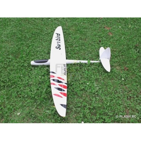 Motoplaneurs RC - E-Sunbird tout fibre env.1.50m blanc & rouge RCRCM - FLASH RC