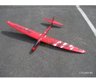 RC-Motorsegler - E-Sunbird Vollfaser ca.1.50m rot & schwarz RCRCM - FLASH RC