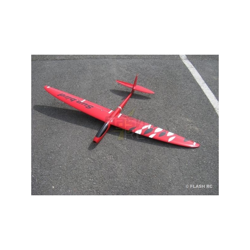 Motoveleros RC - E-Sunbird todo fibra aprox.1.50m rojo y negro RCRCM - FLASH RC