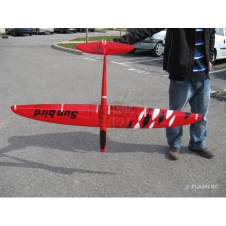 Motoveleros RC - E-Sunbird todo fibra aprox.1.50m rojo y negro RCRCM - FLASH RC