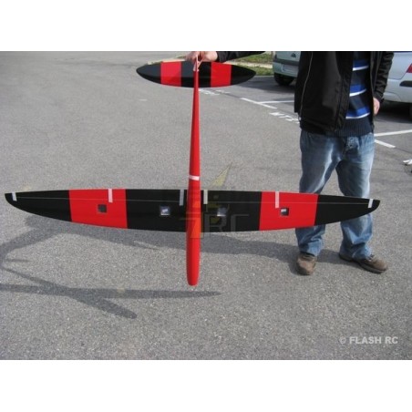 Motoplaneurs RC - E-Sunbird tout fibre env.1.50m rouge & noir RCRCM - FLASH RC