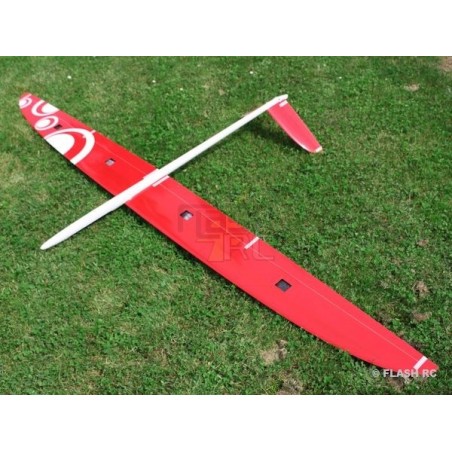 RC-Motorsegler - E-Strega Vollfaser ca.2.90m weiß & rot RCRCM - FLASH RC
