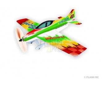 Avión acrobático RC - Hacker modelo Super Zoom XXL verde ARF aprox.1.50m - FLASH RC