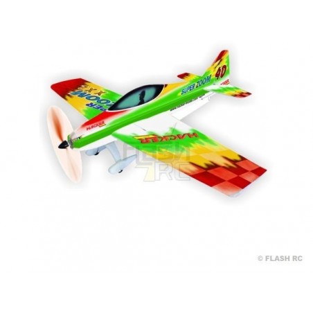 Aeromobile acrobatico RC - Hacker modello Super Zoom XXL verde ARF circa 1,50m - FLASH RC