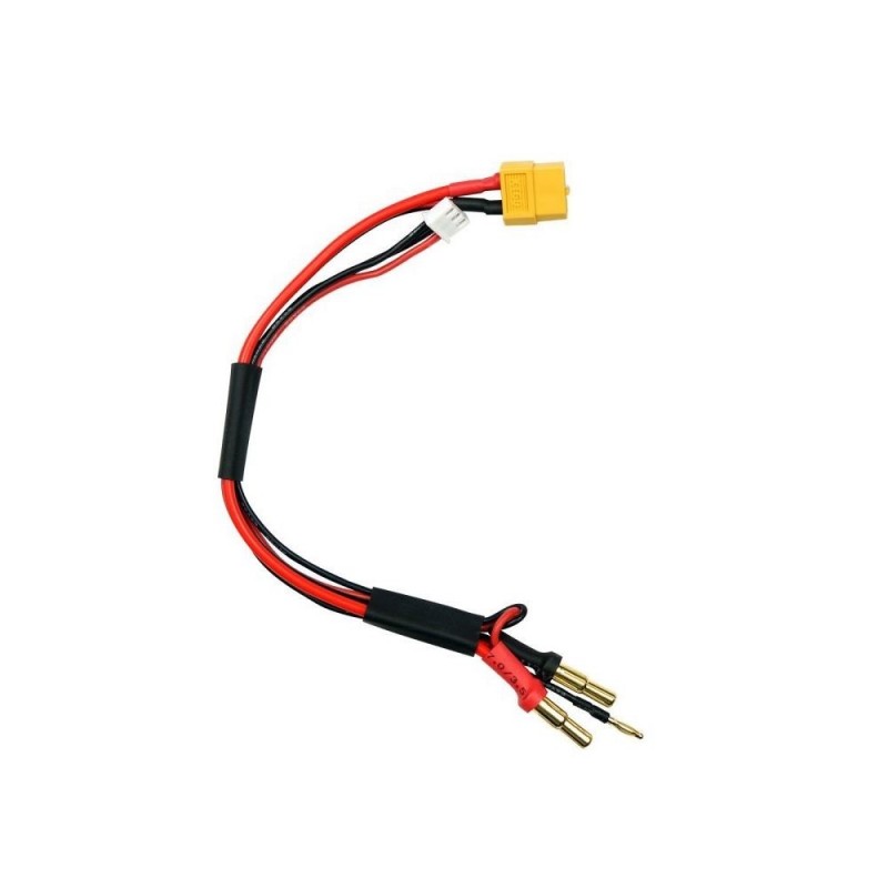 Per batterie di propulsione - Cavo di ricarica XT60 (XH) per Lipo auto 2S con oro da 4mm o 5mm - FLASH RC