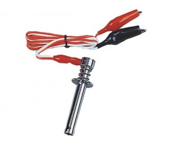 Engine start - Long spark plug heater with alligator clips - FLASH RC