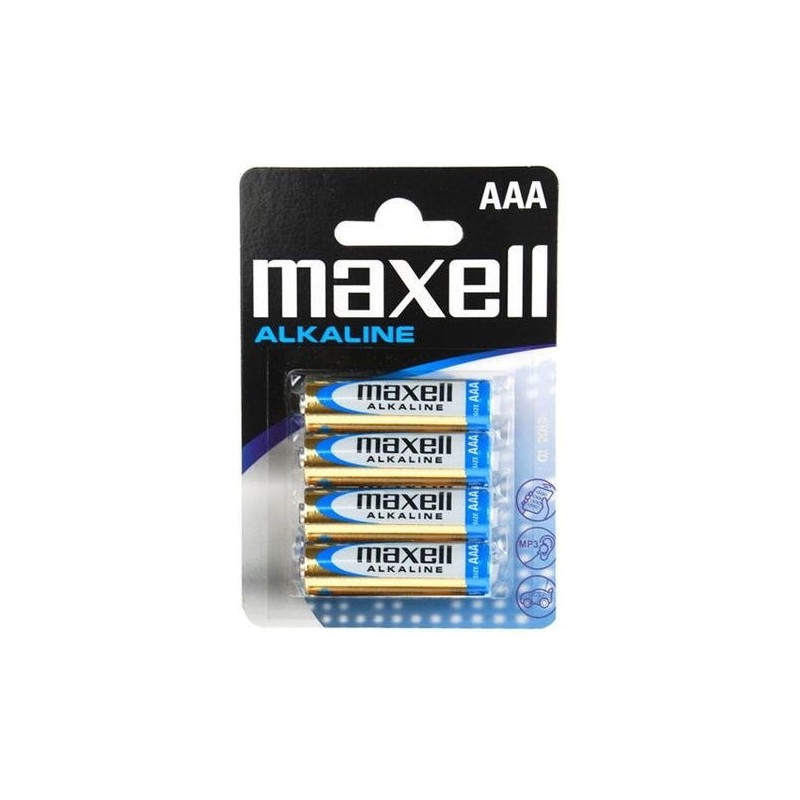 Pilas - Pilas alcalinas LR03 (AAA) MAXELL - Blister de 4 - FLASH RC