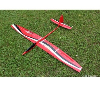 Alianti RC - MiniVec tutta fibra circa 1,69m nero e rosso RCRCM - FLASH RC