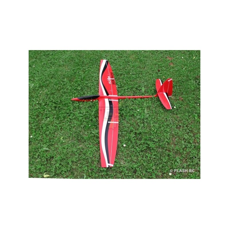 Planeurs RC - MiniVec tout fibre env.1.69m noir et rouge RCRCM - FLASH RC