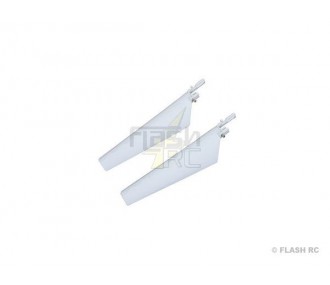 BLADE MCX E-FLITE - EFLH2221W - Pales supérieures blanches av décals - Blade MCX E-Flite - FLASH RC