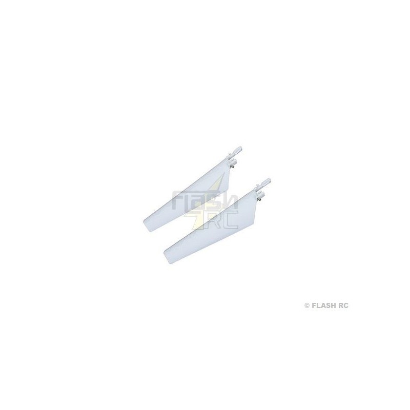 BLADE MCX E-FLITE - EFLH2221W - White upper blades with decals - Blade MCX E-Flite - FLASH RC