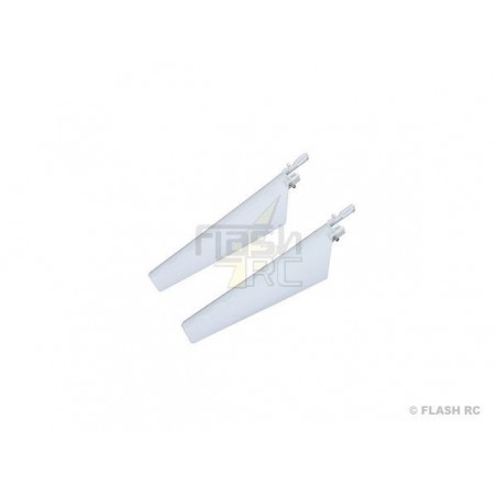BLADE MCX E-FLITE - EFLH2221W - Pales supérieures blanches av décals - Blade MCX E-Flite - FLASH RC