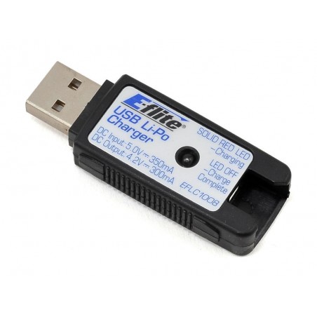 Accessoires & pièces détachées Drones - EFLC1008 - Chargeur USB LI-Po 1S 350mA - Blade Nano QX - FLASH RC