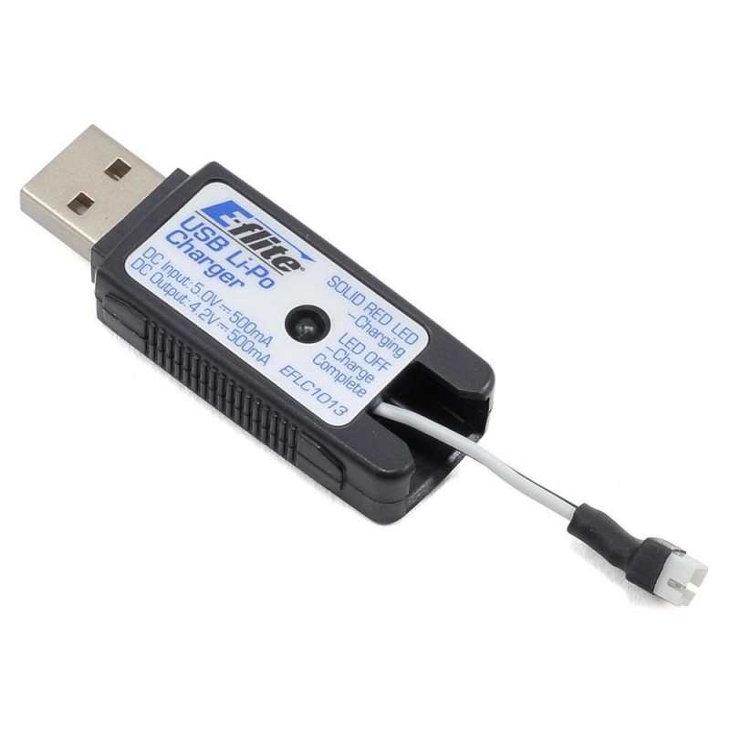 BLADE MCP S / X / X V2 E-FLITE - USB-Ladegerät LI-Po 1S 500mA, UMX-Stecker (EFLC1013) - RC FLASH