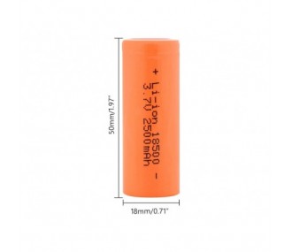 Batteries de réception - Accu LiIon 1S 2500mAh FLASH RC (format 18500) - FLASH RC 2