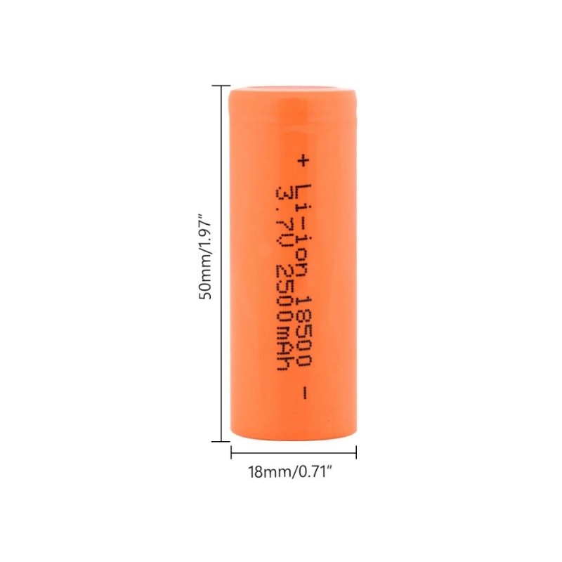 Batteries de réception - Accu LiIon 1S 2500mAh FLASH RC (format 18500) - FLASH RC
