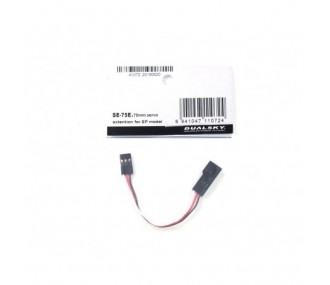 Servo-Verlängerungen - Servo-Verlängerung 7.5cm JR 0,25mm² Dualsky - FLASH RC