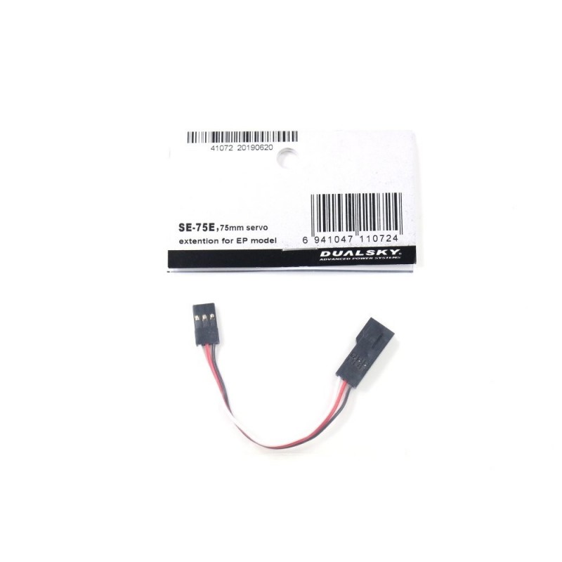 Servo Extensions - Servo Extension 7.5cm JR 0,25mm² Dualsky - FLASH RC