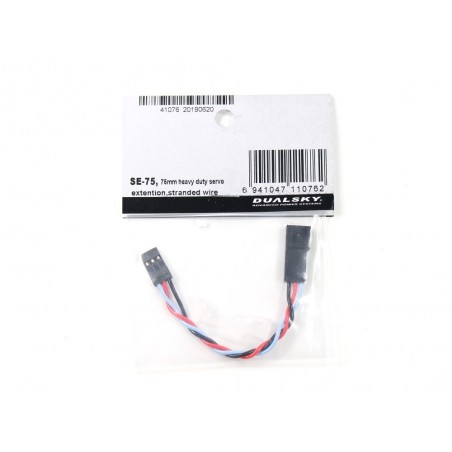 Prolunghe servo - Cavo di prolunga servo 7,5 cm JR 0,35 mm² Dualsky - FLASH RC