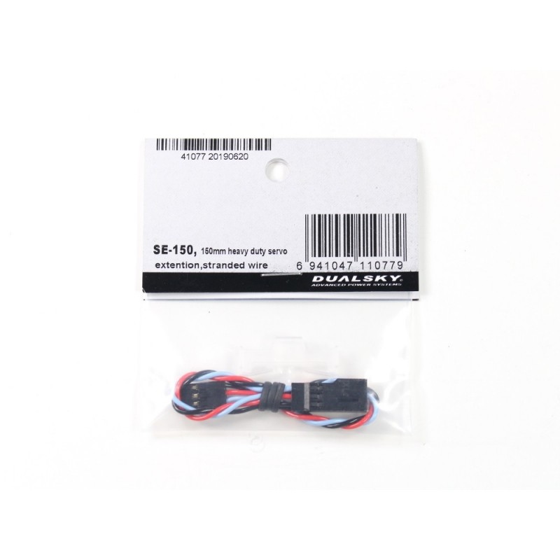 Servo Extensions - Servo Extension Cable 15cm JR 0,35mm² Dualsky - FLASH RC