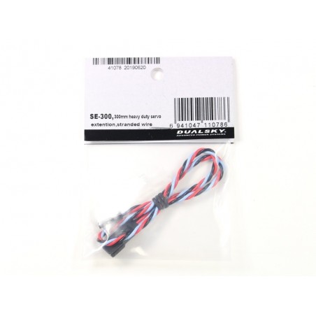 Servo Extensions - Servo Extension Cable 30cm JR 0,35mm² Dualsky - FLASH RC