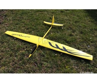Alianti RC - Dorado tutta fibra circa 2,34m giallo e nero RCRCM - FLASH RC