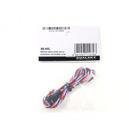 Servo Extensions - Servo Extension Cable 45cm JR 0,35mm² Dualsky - FLASH RC