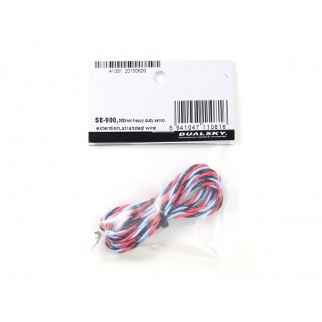 Servo Extensions - Servo Extension Cable 90cm JR 0,35mm² Dualsky - FLASH RC