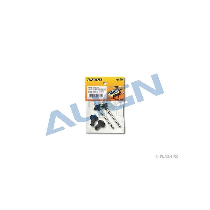 T-REX 450 PRO/DFC - H45G002XXT - Set pignons d'anticouple - T-REX 450 PRO - FLASH RC