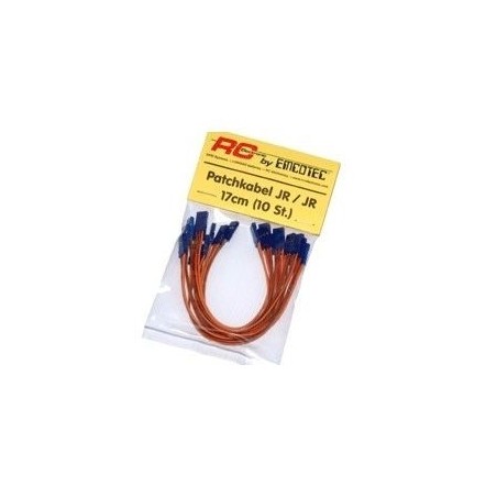 Prolunghe per servi - cavi patch UNI/JR maschio/maschio 10cm (10pz) - FLASH RC